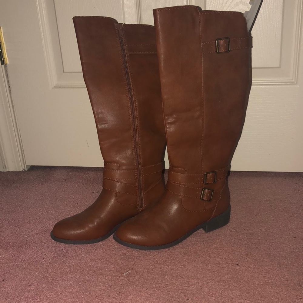 Brown Riding Boots!! Only worn once!!